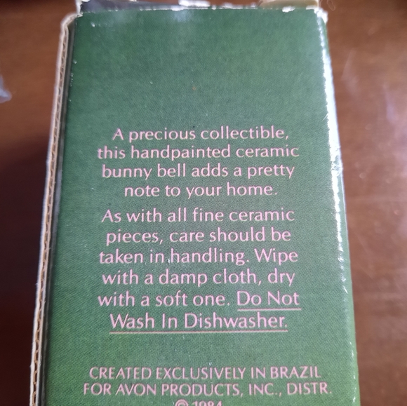 Ceramic Avon Bunny Bell - Picture 4 of 7